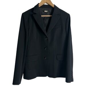 J crew black wool blazer size 14
